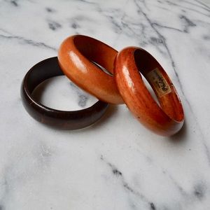 Trio Wood Bracelets